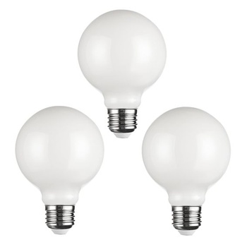 SD LUX G80 LED Globus Edison žiarovka 8W 1000lm Equi100W E27 2200K 3 ks G80-biela 3 ks