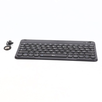 Bluetooth klávesnica Rii pre tablety, prenosná tenká klávesnica s nožnicovým mechanizmom, dobíjacia,
