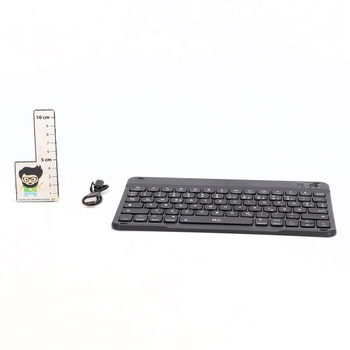 Bluetooth klávesnica Rii pre tablety, prenosná tenká klávesnica s nožnicovým mechanizmom, dobíjacia,