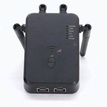 WiFi extender, 1200 Mbps, 5G a 2.4G Ultraxtender dvoupásmový WiFi repeater s LAN připojením, WPS,