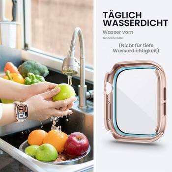 Vodeodolné púzdro 2 v 1 pre Apple Watch Series 11/10 46 mm, originálne ružovo-zlaté, 46 mm, 11/10