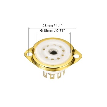 QUARKZMAN 5dielna objímka na rúrky, 9 pinov, ventil, priemer 18 mm