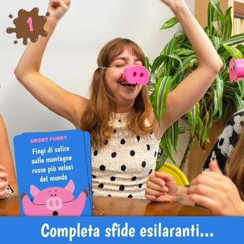 Snort Funny – Chi Ride Horse – Desková hra pro dospělé i děti – se 150 kartičkami s výzvami, 5