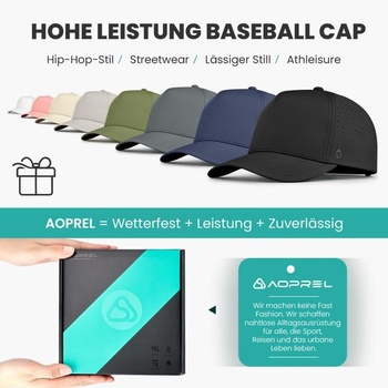 Baseballová čiapka AOPREL pre mužov a ženy, vodoodpudivá, priedušná, stredná veľkosť L, svetlo šedá