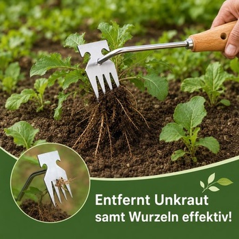 Vytrhávač plevele z nerezové oceli, nástroj na odstraňování plevele, robustní ruka na pletí
