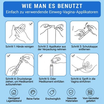 30dielna sada vaginálnych aplikátorov, hygienické závitové injekčné aplikátory, striekačka s
