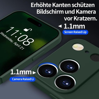 Prémiový silikónový kryt pre iPhone 17 Pro, ochranný kryt fotoaparátu pre iPhone 17 Pro s 1