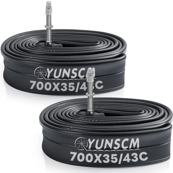 YunSCM 2 ks 35/43-622 28 palcov/700C duša 700x35C 700x38C 700x40C 700x42C 700x43C RFV40 Presta