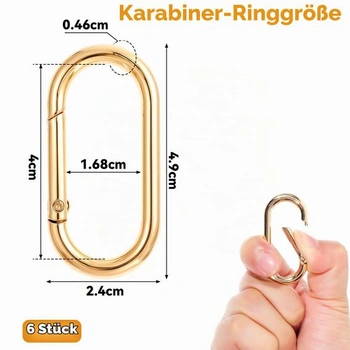 6 hliníkových karabín JIEYAO 605900