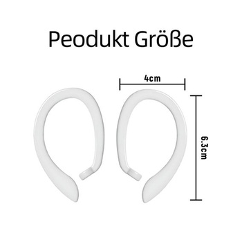 1 pár ušních háčků s ochranou proti ztrátě pro Bluetooth sluchátka, vhodné pro AirPods, Apple