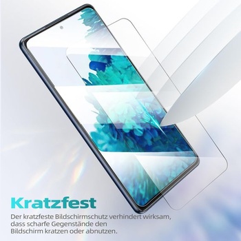 3 kusy ochranného skla z tvrdeného skla pre Samsung Galaxy S20 FE, priehľadné, 6,5 palca