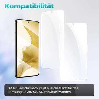 3 kusy ochranného skla z tvrdeného skla pre Samsung Galaxy S22 5G, priehľadné, S22 6,1 palca