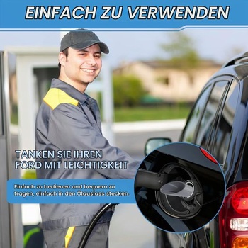 Lievik do auta, univerzálne plniace hrdlo lievika kompatibilné s vozidlami Ford