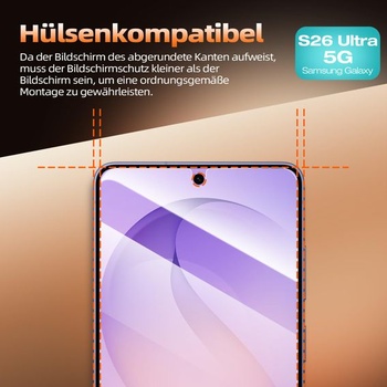 2 kusy ochranného skla z tvrdeného skla pre Samsung Galaxy S26 Ultra (6,9 palca)