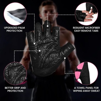 Fitness rukavice WESTWOOD FOX pro muže a ženy, ventilované rukavice na vzpírání, fitness,