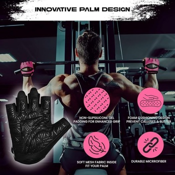 Fitness rukavice WESTWOOD FOX pro muže a ženy, ventilované rukavice na vzpírání, fitness,