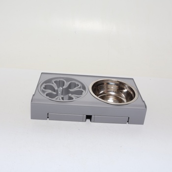 Feandrea Elevated Dog Bowl, miska na kŕmenie so stojanom, výškovo nastaviteľná a sklopná kŕmna