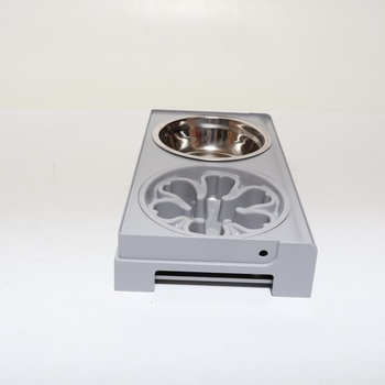 Feandrea Elevated Dog Bowl, miska na kŕmenie so stojanom, výškovo nastaviteľná a sklopná kŕmna