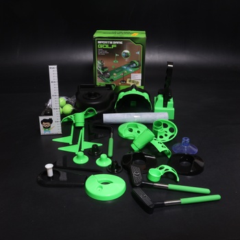 Golfová sada TERRAMUS 3 v 1, golfová hračka s vracačom a vyhadzovačom loptičiek s dinosaurami, LED