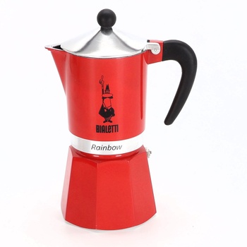 Moka kanvica Bialetti 4963 Rainbow červená