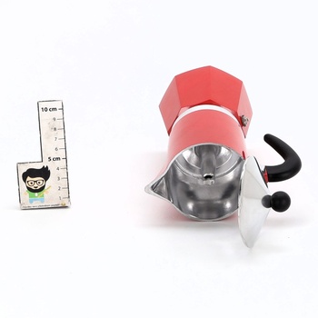 Moka kanvica Bialetti 4963 Rainbow červená