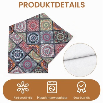 Artoid Módne boho vintage geometrický marocký mandala behúň na stôl, kuchynský jedálenský stôl