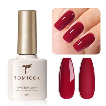 TOMICCA UV gél na nechty Dunkelrot Nagellack UV/LED 8ML…