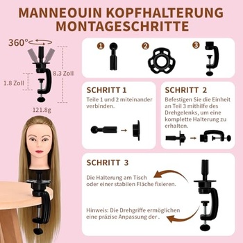Aofadaning 28 palců kadeřnická hlava Děti