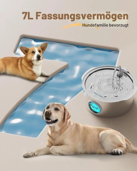 Fontána na vodu GROOKPET 6filtrů+3houby 7l