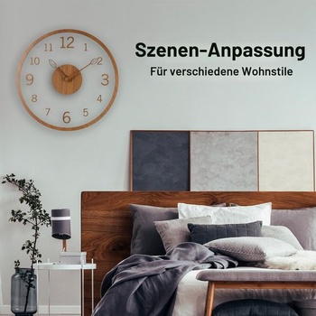 Nástěnné hodiny z akrylu a dřeva Aleenfoon