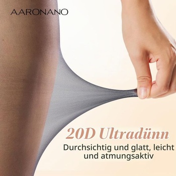 Dámske pančuchy bez prstov, veľkosti L-XL, čierne + telové