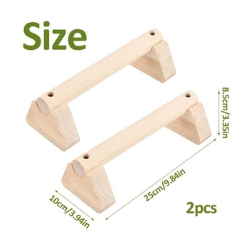 2 ks kľukových madiel 25 cm 30 cm, silnejší, nosnosť 300 kg, s popruhmi na zápästie, nastaviteľné,