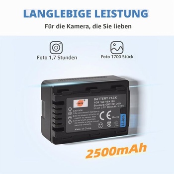 Náhradné batérie DSTE VW-VBK180 pre SDR-H100 SDR-H85 SDR-S50 SDR-T50