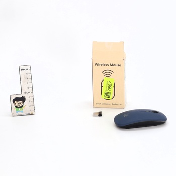 Dobíjacia bezdrôtová myš TQQ, 7farebne podsvietená myš s 2,4 GHz mini USB prijímačom, herná myš,
