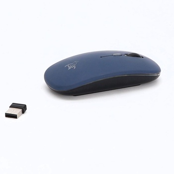 Dobíjacia bezdrôtová myš TQQ, 7farebne podsvietená myš s 2,4 GHz mini USB prijímačom, herná myš,