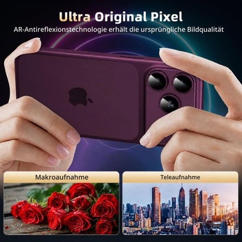 Ochranný kryt fotoaparátu pre iPhone 18 Pro Max, vínový