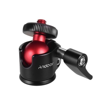 Andoer Mini statívová guľová hlava s 360-stupňovým otáčaním…