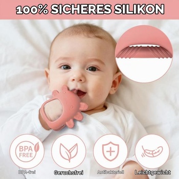 Vicloon dětské kousátko, hračka a pomůcka na prořezávání kousátek pro 3, 6, 9 a 12 měsíců,