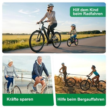 Ťažné lano pre detský bicykel, 2,6 m, nosnosť 225 kg / 500 lbs