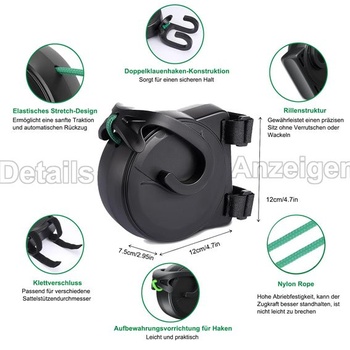Ťažné lano pre detský bicykel, 2,6 m, nosnosť 225 kg / 500 lbs