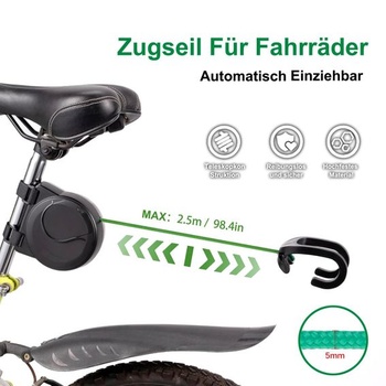 Ťažné lano pre detský bicykel, 2,6 m, nosnosť 225 kg / 500 lbs