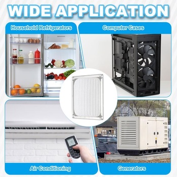 PATIKIL 92mm kryty ventilátorů s prachovým filtrem, 2 kusy, ultrajemná hliníková síťovina, ochrana