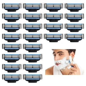 24 upgradovaných žiletiek pre Gillette Mach 3, 3drážková…