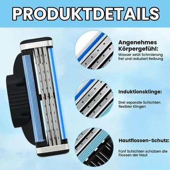 24 upgradovaných žiletiek pre Gillette Mach 3, 3drážková žiletka