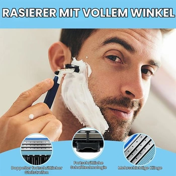 24 upgradovaných žiletiek pre Gillette Mach 3, 3drážková žiletka