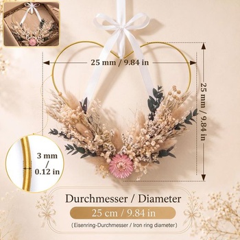 Veniec na dvere (srdce) Faccito 25 cm