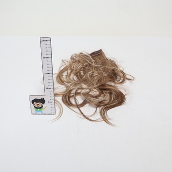 FESHFEN Clip-in predlžovanie vlasov, 50 cm, 4 kusy dlhých vlnitých predlžovanie vlasov, syntetické