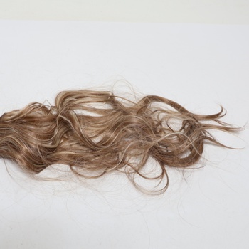 FESHFEN Clip-in predlžovanie vlasov, 50 cm, 4 kusy dlhých vlnitých predlžovanie vlasov, syntetické