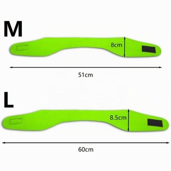 Lohill 3dielna plavecký náušník, vysoko elastický, vodotesný, zelený, modrý, čierny, 60 cm