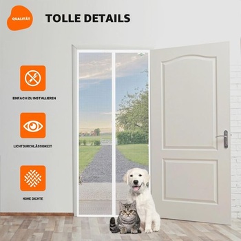Sieť proti hmyzu SCREEN DOOR 180 x 220 cm